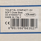 Купить Унитаз судовой/гальюн Matromarine Products Standart Compact 6500000712 12В 17А 335X420X390мм электрический с мацератором 7ft.ru в интернет магазине Семь Футов