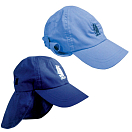 Купить Бейсболка детская Lalizas 40556 голубая с защитной накидкой хлопковая для парусного спорта 7ft.ru в интернет магазине Семь Футов