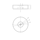 Купить Цинковый анод-шайба 7FT Z015 Ø140x35мм для кормы 7ft.ru в интернет магазине Семь Футов