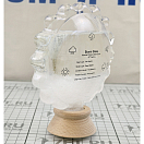 Купить Барометр штормовая бутылка "Солнце" Nauticalia 7033 130мм из стекла на деревянной подставке 7ft.ru в интернет магазине Семь Футов