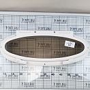 Купить Иллюминатор открывающийся овальный HMG JB Elliptical Port Light 593-518-05-02-02-1.00 220x553мм отделка из белого пластика в комплекте с кольцом из нержавеющей стали и москитной сеткой 7ft.ru в интернет магазине Семь Футов