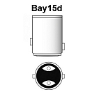 Купить Лампочка светодиодная BAY15D 12/24В 2,5Вт 240Лм 3000К влагозащищенная IP65 с несимметричными боковыми контактами для навигационных огней, Osculati 14.444.01 7ft.ru в интернет магазине Семь Футов