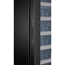 Купить Винный шкаф двухзонный отдельностоящий Libhof Gourmet GMD-83 Slim 595х486х1658мм на 83 бутылки компрессорный черный с синей подсветкой с угольным фильтром 7ft.ru в интернет магазине Семь Футов
