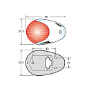 Купить Бортовой огонь Attwood 3830G7 зелёный 112,5° 12В 10Вт в корпусе из чёрного пластика для судов до 20м 7ft.ru в интернет магазине Семь Футов