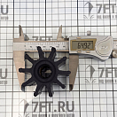 Купить Импеллер со шлицами CEF 500114.T Ø65x50,1мм вал Ø14,29/16мм 10 лопастей 20 профиль для помпы охлаждения двигателя из чёрного неопрена, Osculati 16.194.26 7ft.ru в интернет магазине Семь Футов