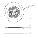 Купить Светильник интерьерный Anheart Marine B012041 Ø77,2x23,3мм 12В 1Вт IP66 светодиодный тёплый белый свет 2900-3000К из белого пластика 7ft.ru в интернет магазине Семь Футов