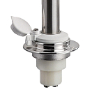 Купить Мачта съёмная Compact 12В 5Вт Ø20x1000мм основание Ø60мм из полированной нержавеющей стали со стояночным огнём 360° из белого пластика для судов до 20м, Osculati 11.147.11 7ft.ru в интернет магазине Семь Футов