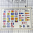 Купить Наклейки кодов международных сигналов Nuova Rade 45256 160x120мм 7ft.ru в интернет магазине Семь Футов