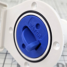 Купить Горловина заливная Nuova Rade 196275 80x93x72мм под шланг Ø38мм для воды с откидной крышкой 84x98мм из белого пластика 7ft.ru в интернет магазине Семь Футов