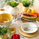Купить Набор обеденных тарелок Marine Business Harmony 36301 Ø270мм 6шт из желтого меламина 7ft.ru в интернет магазине Семь Футов