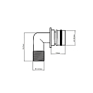 Купить Штуцер угловой Johnson Pump KlickTite 09-47026 резьба 3/8"NPT 90° 7ft.ru в интернет магазине Семь Футов