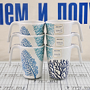 Купить Набор кружек Marine Business Mare 13004 Ø80мм 107мм 350мл 6шт из белого/голубого меламина 7ft.ru в интернет магазине Семь Футов