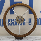 Купить Штурвал/рулевое колесо Savoretti Armando 4345140 Ø400мм из нержавеющей стали AISI316 с оправкой из тикового дерева 7ft.ru в интернет магазине Семь Футов