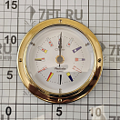 Купить Часы с сигнальными флагами Nauticalia Clipper 6751 Ø120мм 40мм из полированной латуни и стекла 7ft.ru в интернет магазине Семь Футов