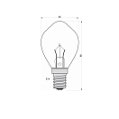 Купить Лампочка накаливания Danlamp 05010 E14 12 В 15 Вт для навигационных огней 7ft.ru в интернет магазине Семь Футов
