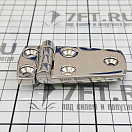 Купить Петля асимметричная Cim 0652-0126 75x38х5мм из зеркально-полированной нержавеющей стали AISI316 7ft.ru в интернет магазине Семь Футов