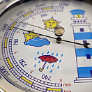 Купить Барометр судовой ANVI Termometros 32.0351 Ø150/120x45мм из полированной и хромированной латуни с изображением маяка 7ft.ru в интернет магазине Семь Футов