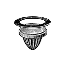 Купить Кольцо для палубного фонаря 155мм Toplicht 1821-122 из бронзы 7ft.ru в интернет магазине Семь Футов