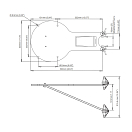 Купить Мачтовое крепление Scanstrut M92698 для радаров Raymarine RD424 и RD424HD из морского алюминия белое 7ft.ru в интернет магазине Семь Футов
