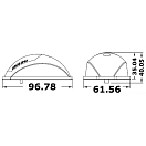 Купить Бортовые огни светодиодные Evoled красный/зелёный 112,5°/112,5° 12В 96x61x35мм из полированной нержавеющей стали для судов до 12м, Osculati 11.039.21 7ft.ru в интернет магазине Семь Футов