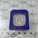 Купить Часы кварцевые судовые ANVI Termometros 32.0353 Ø150/120x45мм из полированной и хромированной латуни с изображением маяков 7ft.ru в интернет магазине Семь Футов