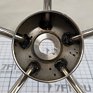 Купить Штурвал/рулевое колесо Savoretti Armando 4345140 Ø400мм из нержавеющей стали AISI316 с оправкой из тикового дерева 7ft.ru в интернет магазине Семь Футов