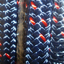Купить Трос плетеный из Dyneema SK75 оплетка из PesHT Benvenuti SK75-P-* Ø12мм синий с красной сигнальной прядью 7ft.ru в интернет магазине Семь Футов