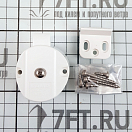 Купить Корпус защелки 30x40 мм для выдвижных ящиков до 10 кг Sugatsune Pkl-S/Wht Push Knob, Osculati 38.185.01 7ft.ru в интернет магазине Семь Футов