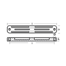 Купить Цинковый анод Tecnoseal 01909 201x30x14мм пластинчатый для подвесных моторов Selva S601 7ft.ru в интернет магазине Семь Футов