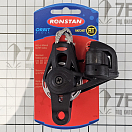 Купить Блок одношкивный Ronstan Orbit Blocks™ серия 40 RT RF46131 Ø40мм 175/500кг для троса Ø9мм из чёрного нейлона с храповиком, со стопором, обушком и гибкой петлей Dyneema 7ft.ru в интернет магазине Семь Футов