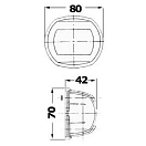 Купить Бортовой огонь Sphera Design Compact 12 красный 112,5° 12В 10Вт 80x70x42мм видимость 1 миля в корпусе из черного АБС-пластика для судов до 12м, Osculati 11.408.01 7ft.ru в интернет магазине Семь Футов