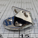 Купить Петля полукруглая несимметричная дверная Haice 191905401 70x40x4мм из полированной нержавеющей стали AISI316 7ft.ru в интернет магазине Семь Футов