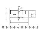 Купить Кингстон Vetus V-quipment QG05MG-38 под шланг Ø38мм 79мм резьба 1"1/4 из нержавеющей стали AISI316 7ft.ru в интернет магазине Семь Футов