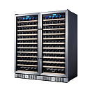 Купить Винный шкаф двухзонный с двумя дверцами Libhof Sommelier SOD-254 Silver 1190х680х1397мм на 254 бутылки серебристый встраиваемый/отдельностоящий 7ft.ru в интернет магазине Семь Футов