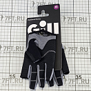 Купить Перчатки спортивные Gill Deckhand 7053XS с открытым указательным и большим пальцем размер XS черные из нейлона/полиуретана 7ft.ru в интернет магазине Семь Футов