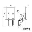 Купить Транец выносной регулируемый Техномарин 040402T 300х200х30мм для ПЛМ от 9,9 до 20л.с. и 50кг из фанеры ФБС и нержавеющей стали AISI304 7ft.ru в интернет магазине Семь Футов