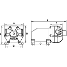 Купить Самовсасывающая автоматическая помпа Europump 12B 6A 11л/мин с 3 клапанами, Osculati 16.510.12 7ft.ru в интернет магазине Семь Футов