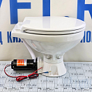 Купить Стандартный судовой унитаз с электрической прокачкой SEAFLO SFMTE1-01-R 12В 492x335x360мм чаша из белой керамики и сиденье из белого пластика 7ft.ru в интернет магазине Семь Футов
