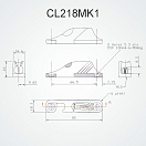 Купить Стопор щелевой Clamcleat CL218MK1 Side Entry 82x18x23 мм левый для канатов 3 - 6 мм, Osculati 56.218.00 7ft.ru в интернет магазине Семь Футов