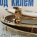 Купить Иллюминатор открывающийся Foresti & Suardi 7C.47.L 470 х 47 мм из полированной латуни 7ft.ru в интернет магазине Семь Футов