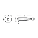 Купить Цинковый анод Tecnoseal 01150 Ø16.5x41x13мм стержневой для цилиндра двигателей Yamaha 20-250лс 7ft.ru в интернет магазине Семь Футов