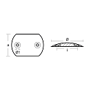 Купить Цинковый анод Tecnoseal 01804 Ø80x54мм пластинчатый для двигателей Renault 7ft.ru в интернет магазине Семь Футов