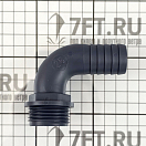 Купить Штуцер угловой 90° наружная резьба 1" под шланг Ø25мм из полипропилена, Osculati 17.238.05 7ft.ru в интернет магазине Семь Футов