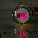 Купить Индикатор давления масла цифровой KUS KY15015 12/24В 0-10бар 10-184Ом IP67 Ø52мм белый циферблат/безель из нержавеющей стали 7ft.ru в интернет магазине Семь Футов