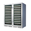Купить Винный шкаф двухзонный отдельностоящий Libhof Sommelier SED-254 Silver 1190х695х1400мм на 254 бутылки серебристый с двумя дверцами 7ft.ru в интернет магазине Семь Футов