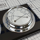 Купить Станция погоды хромированная Barigo 386CR 370 x 130 мм барометр / термогигрометр / часы 7ft.ru в интернет магазине Семь Футов