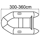 Купить Чехол водонепроницаемый для резиновой лодки TREM Covy Lux O4230360 MAXI TENDER 3 - 3,6 м серый в сумке 7ft.ru в интернет магазине Семь Футов