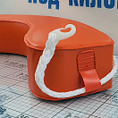 Купить Спасательная подкова из оранжевого ПВХ 50 x 50 x 10 см, Osculati 22.416.02 7ft.ru в интернет магазине Семь Футов