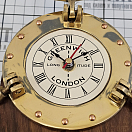 Купить Настольные часы Nauticalia 5899 Greenwich 150мм из дерева и полированной латуни 7ft.ru в интернет магазине Семь Футов