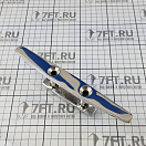 Купить Утка швартовая низкопрофильная Homer 003803 200x24x35мм из нержавеющей стали AISI316 7ft.ru в интернет магазине Семь Футов